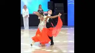 Slow foxtrot. Dmitrii Zolotov and Lana Abramochkina. Juniors 2 St (Open) 1/2. 