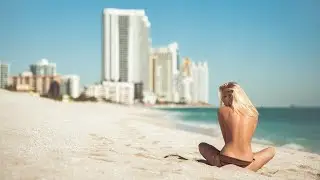 Sunny day at Rishon beach. Walk along the shore Walk along the beach.