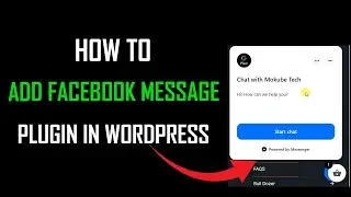 How to add facebook messenger chat plugin in your website 2024