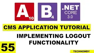 Implementing Logout Functionality in Angular Application | ASP.NET CORE 3.0 | ANGULAR 10