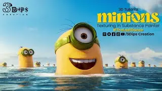Minions Texturing in Substance Painter | Step-by-Step 3D Tutorial 
