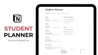 The Ultimate Student Planner in Notion - FREE Download notion template