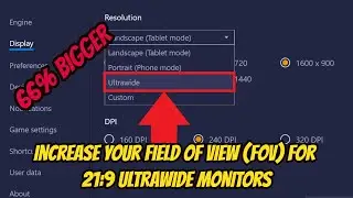 How To Use Ultrawide Resolution On BlueStacks 4 | Increase Your FOV For 21:9 Monitors | RDIam