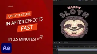 How To Add Texture in Adobe After Effects - Texturize Effect