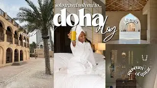 i took a solo trip to doha, qatar! 🛫🤍 luxury hotel tour, restaurants to try + more!