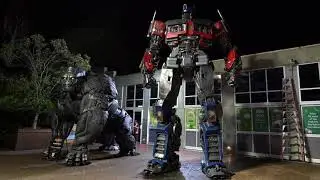 Transformers: Rise Of The Beasts Statues World Tour | Optimus Prime & Optimus Primal land in Sydney