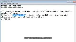 PL/SQL: Materialized Views Part-2