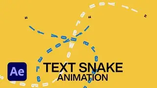 Text Snake Animation in After Effects | After Effects Tutorial