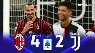 Milan 4 x 2 Juventus (Ibrahimovic x C. Ronaldo) ● Serie A 19/20 Extended Goals & Highlights ᴴᴰ