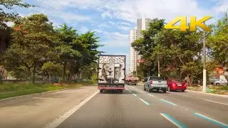 Dirigindo da região da Freguesia do Ó até o Parque Ecológico do Tietê | São Paulo 4K