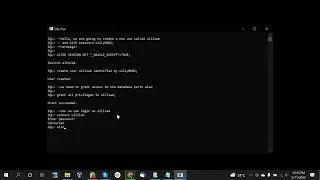 Creating a user using sqlplus and connecting that user in sql developer