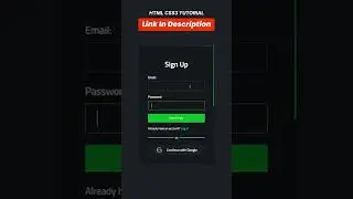 animated signup form 