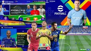 eFootball PES 2025 PPSSPP Download Mod Bri Liga 1 Update New Kits 24/25 & Full Transfers HD Graphics