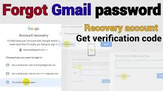 Google Account | Recover #GMAIL account | Forgot Password | ✔ Get verification code