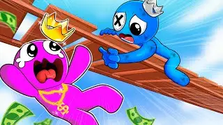 Blue Saved Pink's Life and Got A Meaningful Christmas Gift In Return - Rainbow Friends Animation