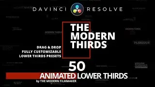 Ultimate LOWER THIRDS Pack For DAVINCI RESOLVE