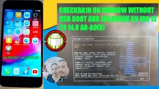 How to checkran1 on window without USB Boot and jailbreake iphone ios 12 to 14 Work 100%