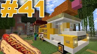 Minecraft Tutorial Как построить фургон с ХОТ-ДОГАМИ Bonus #41