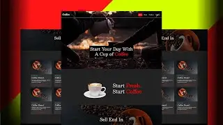Build Complete Multi Page Website From Scratch  Using HTML CSS JS || 2023 || Coffee Shop Web
