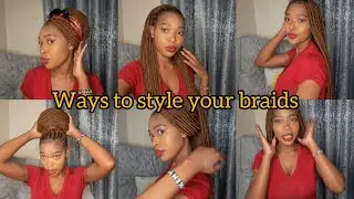 Elegant & Easy ways to style your Knotless/Box braids