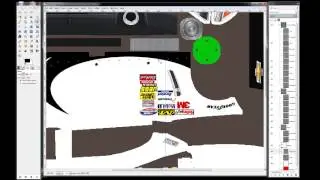 Gimp Tutorial for iRacing #2 (Duplicating designs and layers etc...)