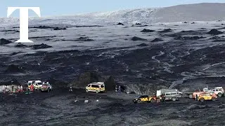 Iceland rescuers continue search after ice cave collapse