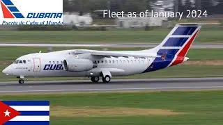 Cubana de Aviación Fleet as of January 2024