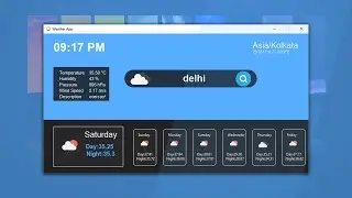 Create Weather Forecast App Using Python | Weather API | Python Tkinter Project