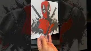 Awesome Deadpool 3d printed HueForge Photo! #cool3dprints #3dprinted #deadpool3