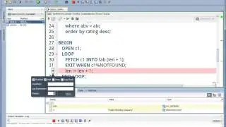 Debugging PL/SQL with Oracle SQL Developer