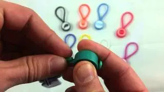 Plastic loop keychain 