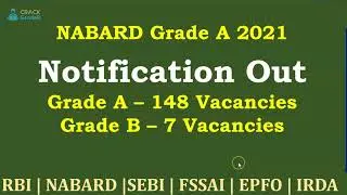 NABARD Grade A 2021 Notification Out