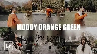 Create Photo in MOODY ORANGE GREEN style — Free Lightroom Presets | Tutorial | DNG