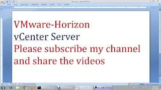 Creating VM for Connection Server