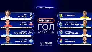 Winline гол месяца | Июль – август 2024 | Претенденты