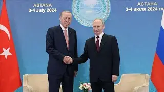 President Erdogan meets with Russian President Putin