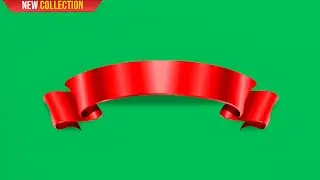 Green Screen Ribbon Text Banner Animation | 4K | Global Kreators