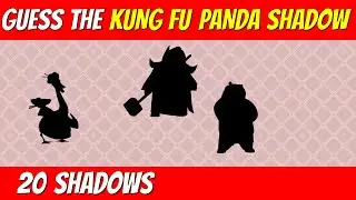 Guess the KUNG FU PANDA CHARACTER from SHADOW | Cartoon quiz challenge