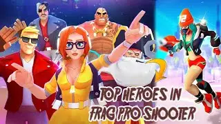 ''TOP 5'' HEROES FOR BEGINNERS IN FRAG PRO SHOOTER | NEW MAP #NEWMAP #fragproshooter #TOP5