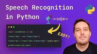 Speech recognition in Python made easy | Python Tutorial