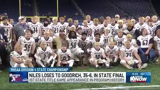 Niles football falls to Goodrich in state championship game
