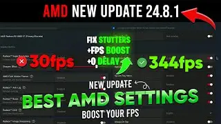 BEST AMD Radeon Settings For Gaming & Performance ✅ - AMD New Update 24.8.1 - AMD Adrenalin Edition