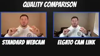 Webcam vs Elgato 4K Cam Link (Sony A6400) Quality Comparison