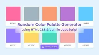 How To Build Random Color Palette Generator In HTML , CSS & JAVASCRIPT