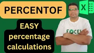 NEW PERCENTOF function | Calculate percentage in excel EASILY!