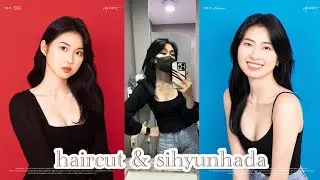 blue black hair transformation by @leejinhyukk & two Sihyunhada photoshoots in one day!