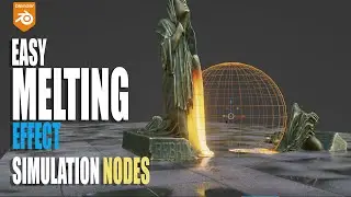 how to melt objects using blender simulation nodes