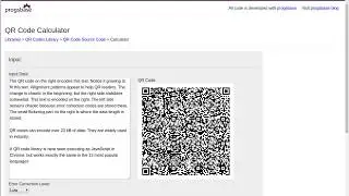 QR Code Description Encoded While Describing