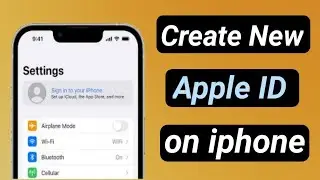 How to create New Apple ID on iphone // Make new icloud account