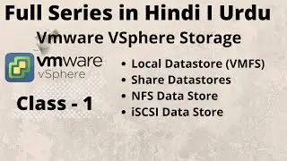 What is share storage? Share storage for esxi-7 | NFS | i-SCSI | FC | FCoE  in Hindi | Urdu